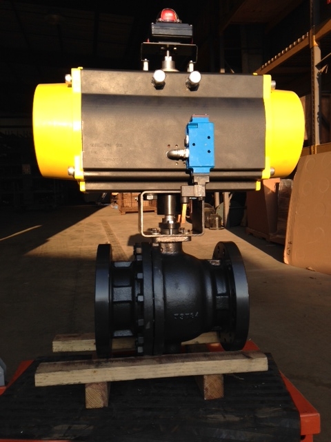 Pneumatic Operated Flanged Ball Valve